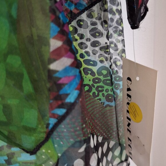 CAROLINE ROSE – Plus size—1X and 2X-- Women 100 % silk open jacket blazer - Picture 9 of 9